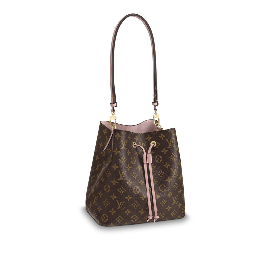 Louis Vuitton NEONOE MM Bucket Bag Monogram M44022 Pink